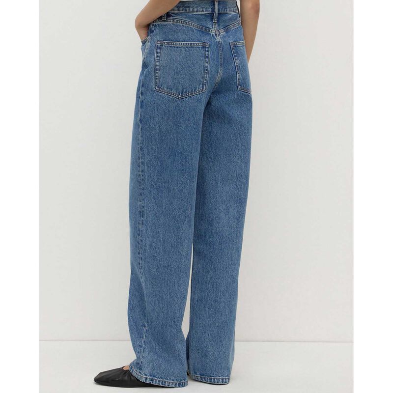 Assembly Label High Rise Straight Jean Classic Blue image number 1
